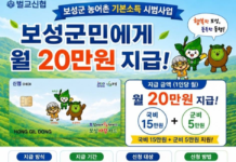 보성군, 8월부터 농어촌 기본소득 지급…군민 1인당 매월 20만 원